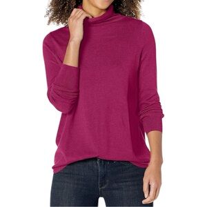Nic+Zoe Turtleneck Sweater Size Medium- Magenta Pink/Purple Color